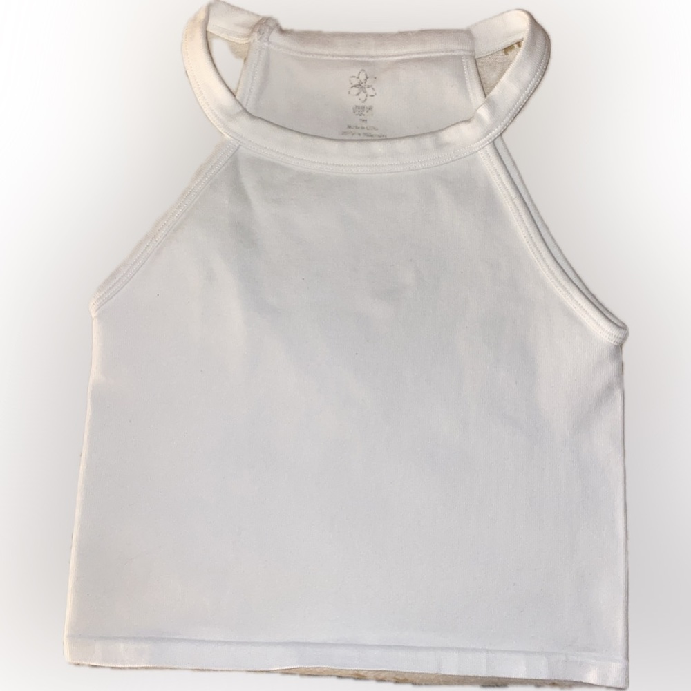 white tank top